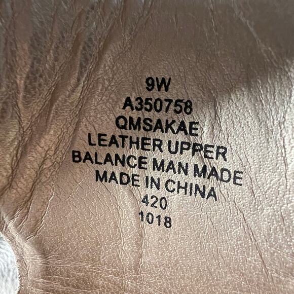 Marc Fisher Sakae Leather Wedge Slingback Espadrille Sandals Soft Gold Size 9W - Picture 5 of 9